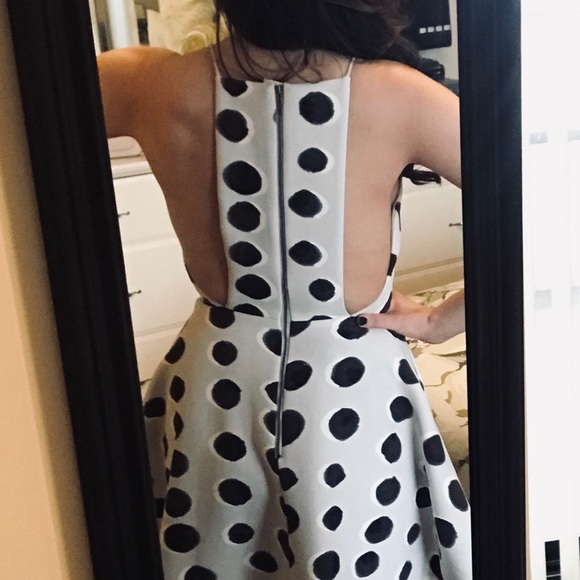 LULU’s High Neck Polka Dot Dress - Picture 4 of 7